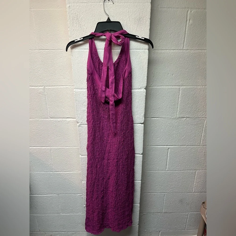 Free People Sea Foam Midi Dress in Rose Violet | Small - Picture 6 of 8